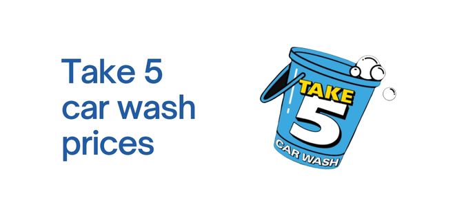 Take 5 Car Wash Prices