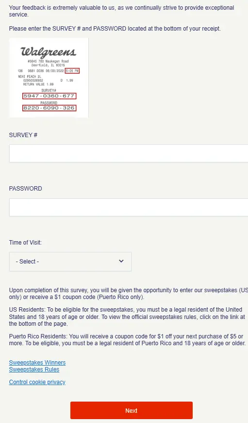 How to complete WalgreensListens.com survey instructions guide